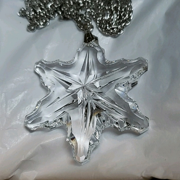 Gorham Jewelry Vintage 97s Large Gorham Crystal Pendant With